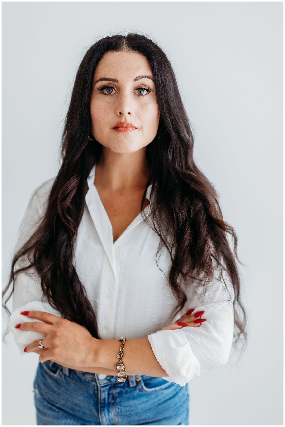 Portrait in a white shirt